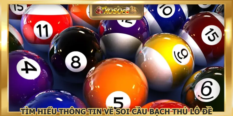 Tìm hiểu thông tin về soi cầu bạch thủ lô đề